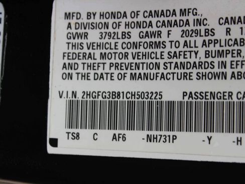 Used 2012 Honda Civic EX image 9