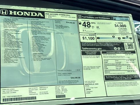 New 2025 Honda Accord EX-L image 26