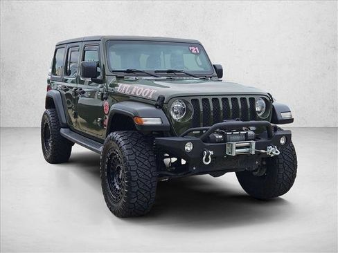 Used 2021 Jeep Wrangler Unlimited Sport AWD/4WD image 3