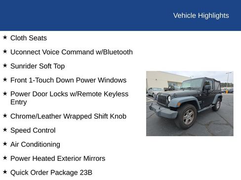 Used 2015 Jeep Wrangler Sport w/ Quick Order Package 23S image 4