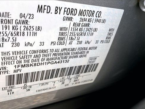 Certified 2023 Ford Explorer XLT w/ Equipment Group 202A AWD/4WD image 34