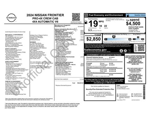 Used 2024 Nissan Frontier PRO-4X w/ Pro Convenience Package AWD/4WD image 10