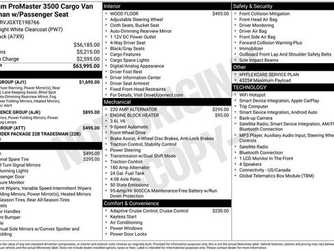 New 2026 RAM ProMaster 3500 w/ Safety Group FWD image 4