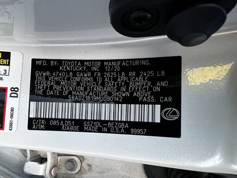 Used 2021 Lexus ES 350 w/ Premium Package image 50