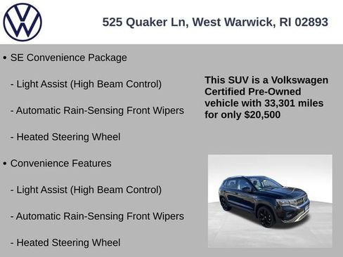 Certified 2022 Volkswagen Taos SE w/ Panoramic Sunroof Package image 7