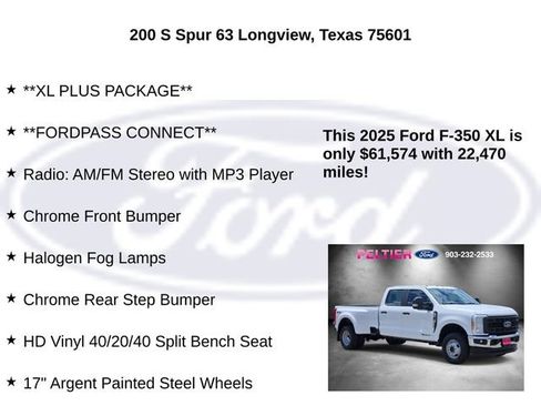 Used 2025 Ford F350 XL w/ XL Chrome Package AWD/4WD image 20