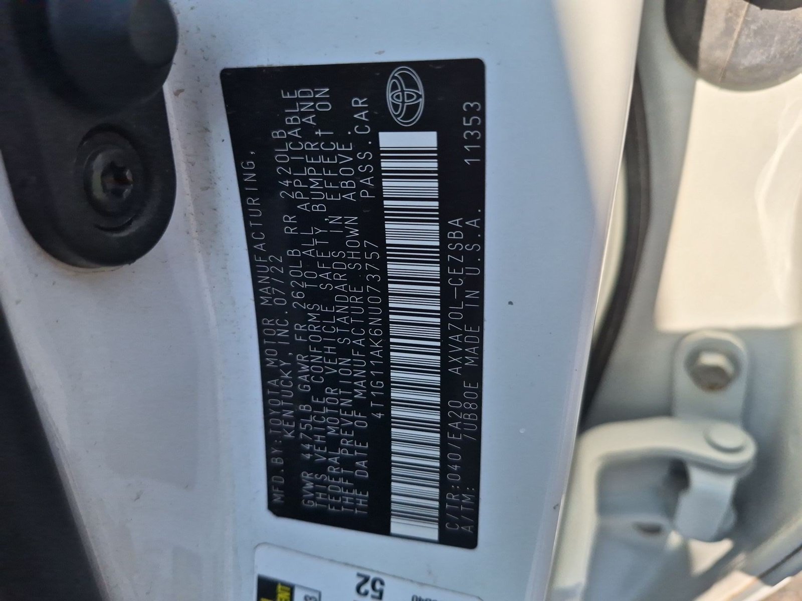 Used 2022 Toyota Camry SE FWD image 32