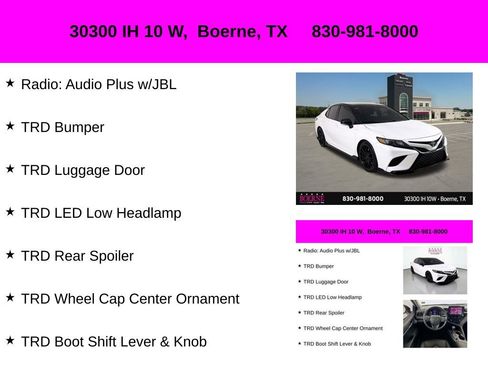 Used 2023 Toyota Camry TRD w/ TRD Package w/JBL Audio FWD image 20
