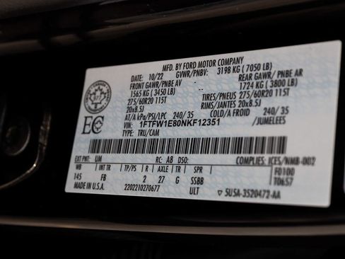 Used 2022 Ford F150 XLT w/ Equipment Group 302A High AWD/4WD image 15