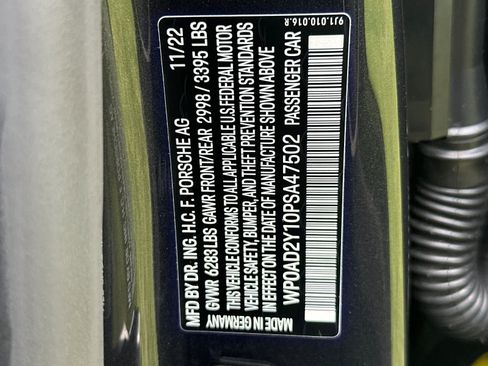 Certified 2023 Porsche Taycan GTS AWD/4WD image 33