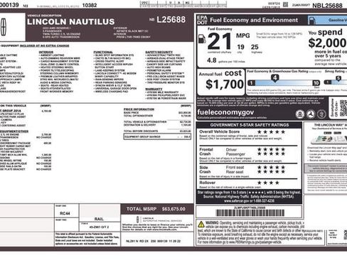 Used 2022 Lincoln Nautilus Reserve w/ Equipment Group 201A AWD/4WD image 32
