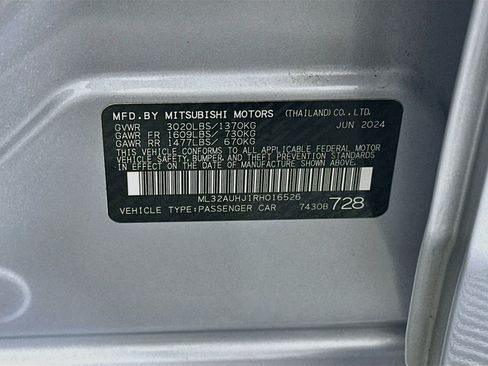 Used 2024 Mitsubishi Mirage ES FWD image 12