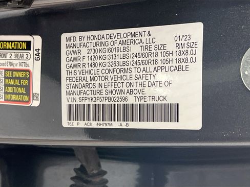 Used 2023 Honda Ridgeline RTL image 30