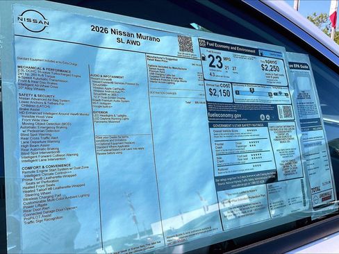 New 2026 Nissan Murano SL AWD/4WD image 15
