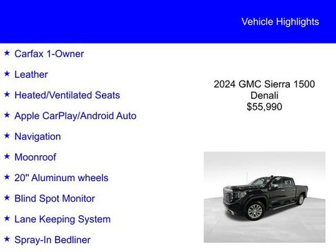 Used 2024 GMC Sierra 1500 Denali w/ Technology Package image 2