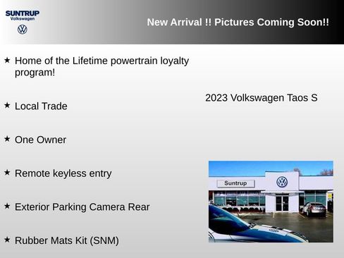 Used 2023 Volkswagen Taos S FWD image 2