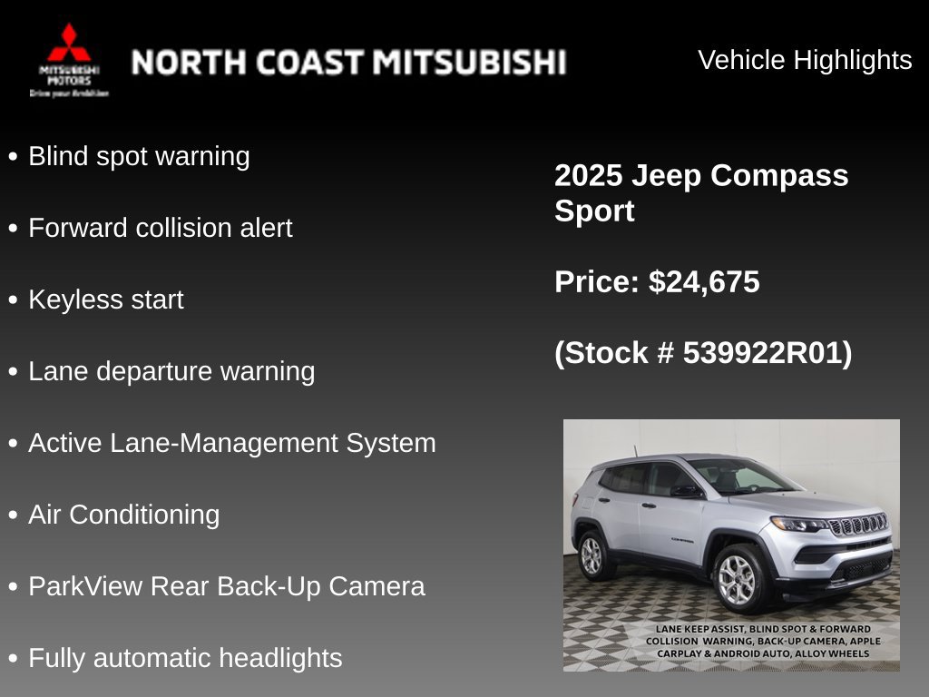 Used 2025 Jeep Compass Sport AWD/4WD image 2
