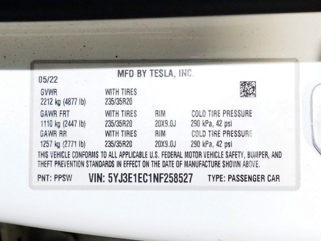 Used 2022 Tesla Model 3 Performance AWD/4WD image 63