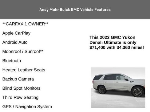 Used 2023 GMC Yukon Denali Ultimate AWD/4WD image 4