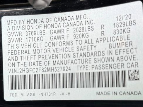 Used 2021 Honda Civic Sport image 18