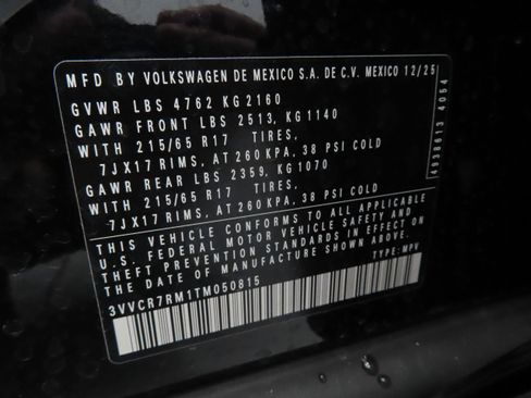 New 2026 Volkswagen Tiguan S FWD image 28