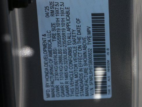 Used 2025 Honda Odyssey Elite image 28