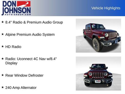 Used 2021 Jeep Gladiator Overland w/ Popular Equipment Package image 35