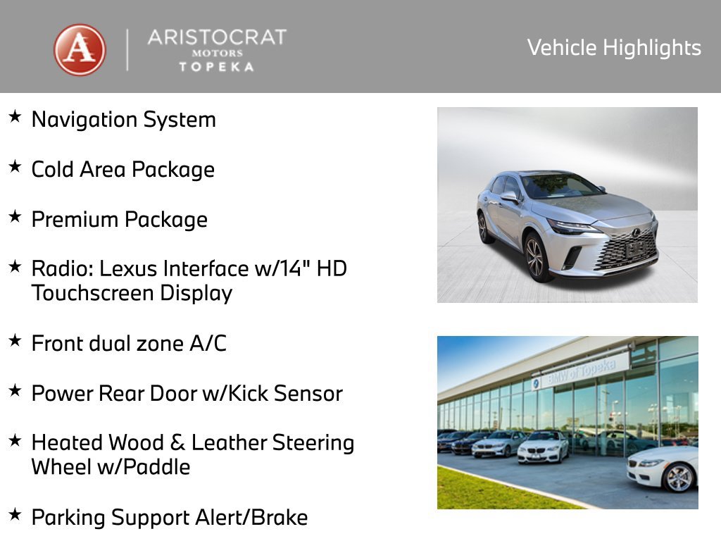 Used 2023 Lexus RX 350 Premium w/ Cold Area Package AWD/4WD image 2