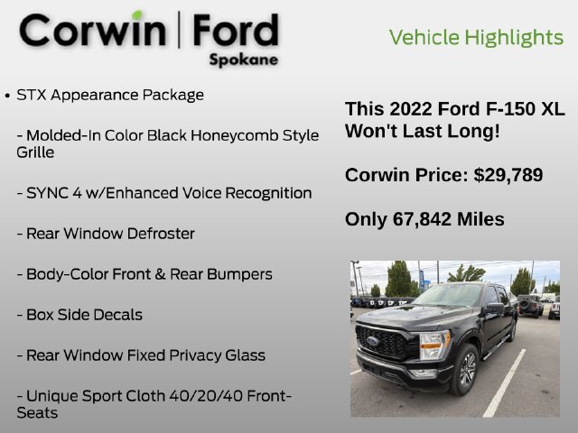 Certified 2022 Ford F150 XL w/ STX Appearance Package AWD/4WD image 6