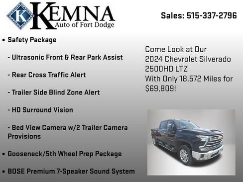 Used 2024 Chevrolet Silverado 2500 LTZ w/ LTZ Premium Package image 17