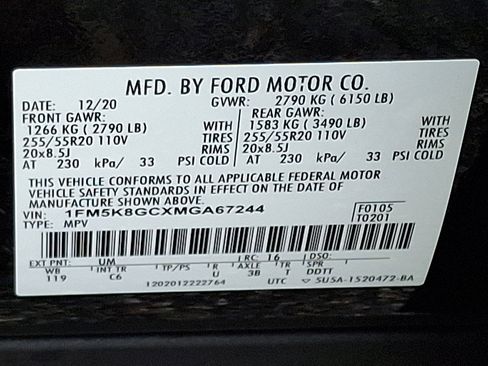 Certified 2021 Ford Explorer ST w/ Equipment Group 401A image 28