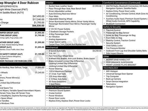 Used 2023 Jeep Wrangler Unlimited Rubicon w/ Steel Bumper Group AWD/4WD image 4