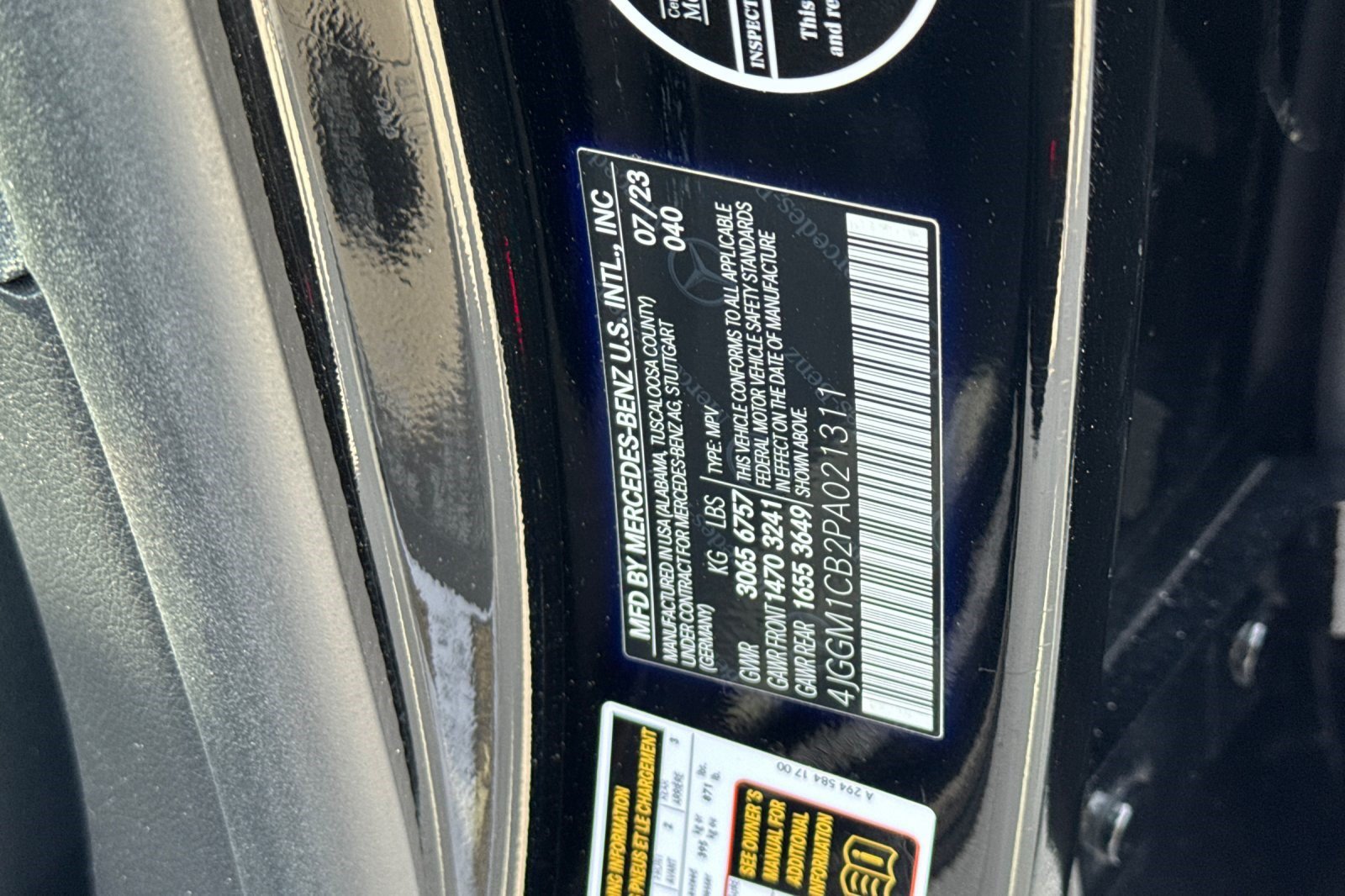 Certified 2023 Mercedes-Benz EQE 350+ 4MATIC SUV image 30