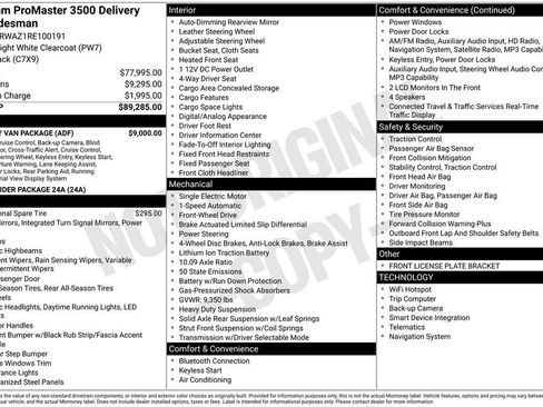 Used 2024 RAM ProMaster 3500 w/ Delivery Van Package FWD image 5