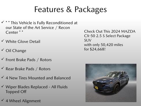 Certified 2024 MAZDA CX-50 AWD 2.5 S w/ Weather Package image 4