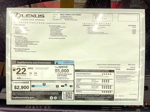 New 2025 Lexus IS 350 F Sport image 21