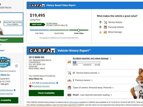 Used 2013 BMW M3 Convertible image 4