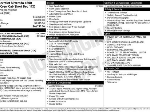Used 2020 Chevrolet Silverado 1500 Custom w/ Custom Value Package AWD/4WD image 5