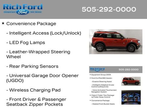 Certified 2022 Ford Bronco Sport Big Bend w/ Convenience Package AWD/4WD image 26