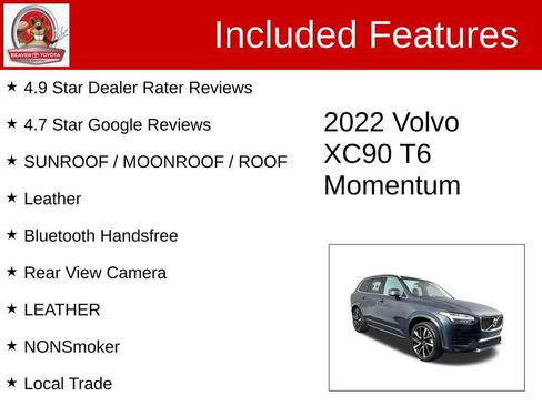 Used 2022 Volvo XC90 T6 Momentum w/ Advanced Package image 4