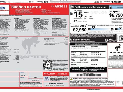 Used 2023 Ford Bronco Raptor image 2