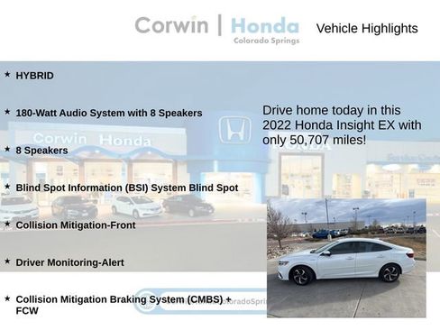 Used 2022 Honda Insight EX image 6