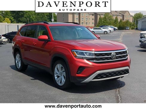 Used 2021 Volkswagen Atlas SE w/ Panoramic Sunroof Package FWD image 1