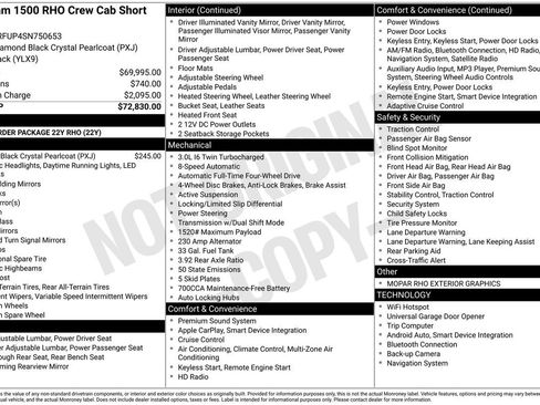 Used 2025 RAM 1500 RHO image 47