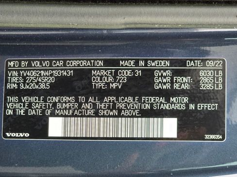 Used 2023 Volvo XC90 B6 Plus w/ Protection Package Premier image 53