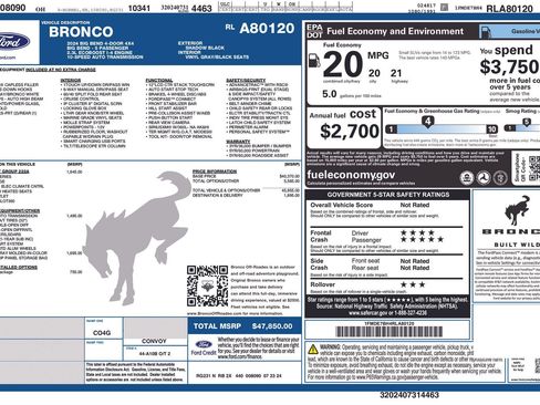 Used 2024 Ford Bronco Big Bend AWD/4WD image 38