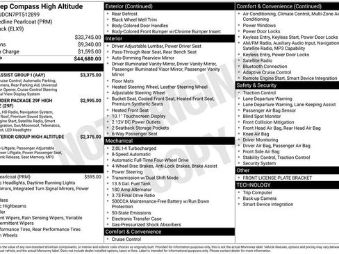 Used 2023 Jeep Compass High Altitude w/ Driver Assist Group I AWD/4WD image 28