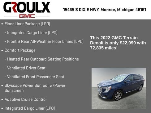 Used 2022 GMC Terrain Denali w/ Denali Premium Package AWD/4WD image 15