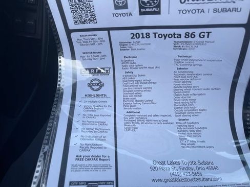 Used 2018 Toyota 86 RWD image 27