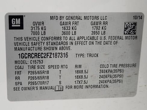 Used 2015 Chevrolet Silverado 1500 LT w/ All Star Edition RWD image 33